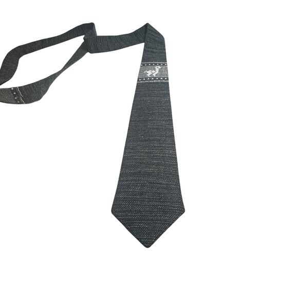 Vintage Unique Nazca Neck Tie Gray Career Office Business Casual Professional - Picture 2 of 11